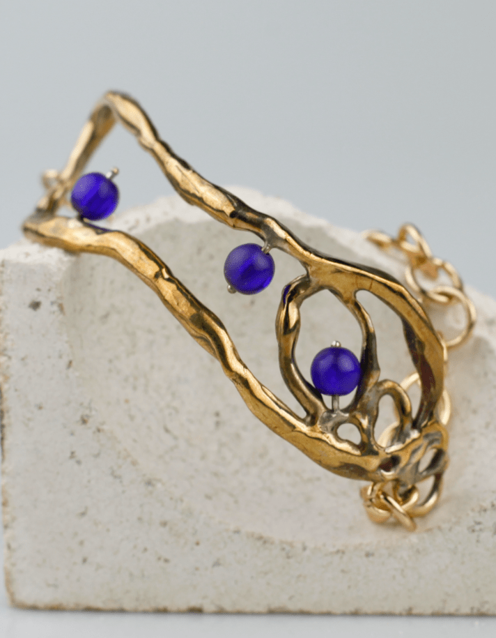 Bracciale Sunset blue - pezzo unico - Breccia Studio - bracciale
