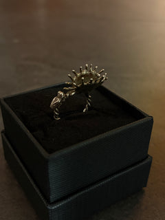 Anello scultura Flytrap