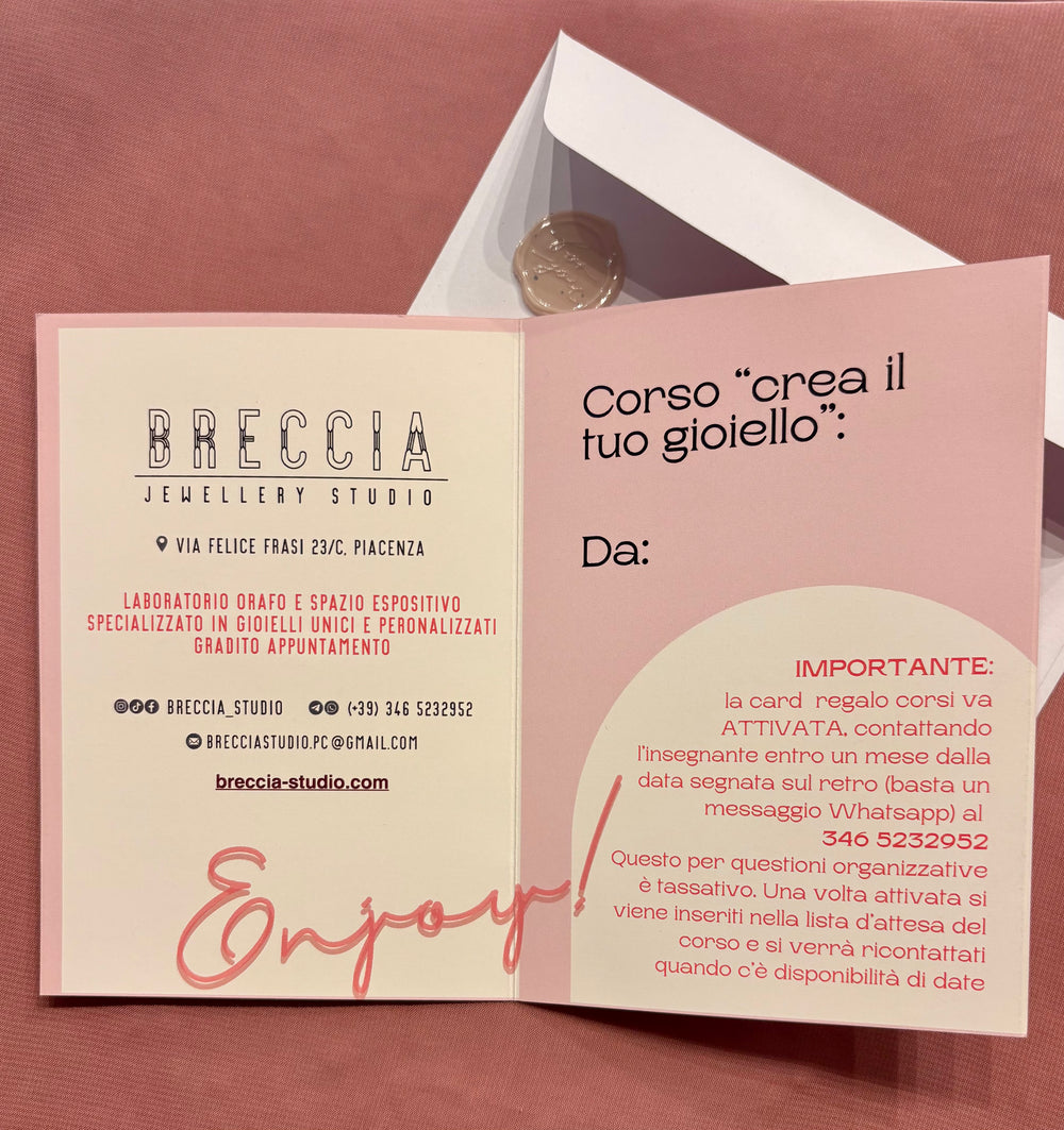 Gift card Crea il tuo gioiello