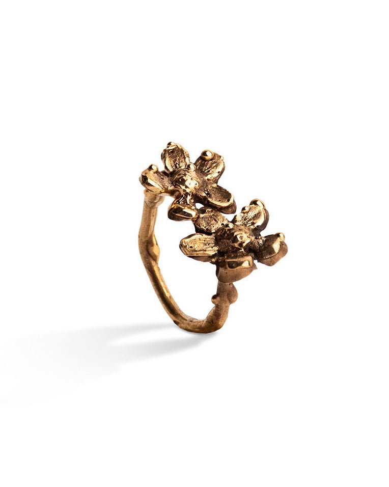 Anello con due fiori - Breccia Studio -