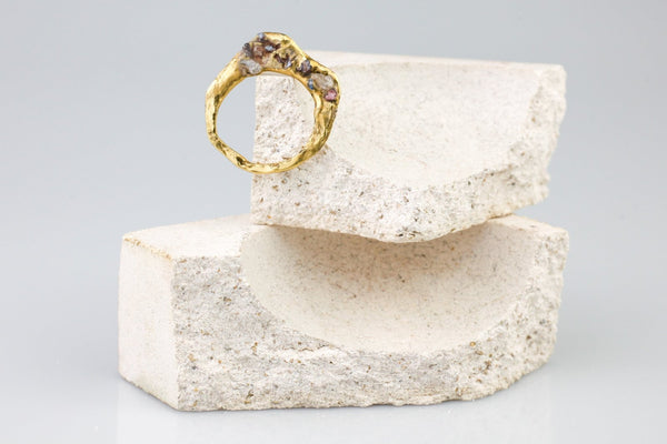 Anello piatto - Breccia Studio - 