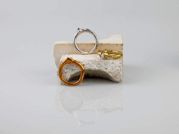 Fedina rock star S con frammento di granato - Breccia Studio - 