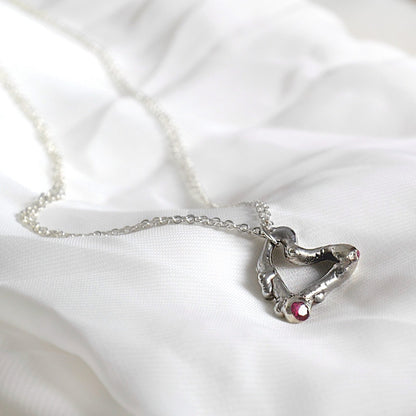 Collana Regina di Cuori Fiamma - Breccia Studio -